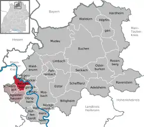 Poziția localității Neunkirchen