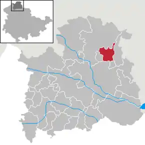 Poziția  Neustadt/Harz pe harta districtului Nordhausen