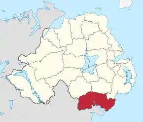 Poziția regiunii Newry and Mourne District