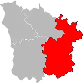 Arondismentul Château-Chinon (Ville) în cadrul departamentului Nièvre