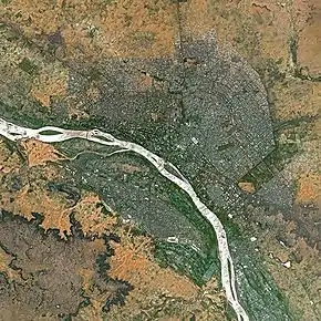 Poziția localității Niameyنيامي