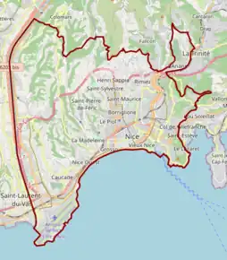 Poziția localității Nisa