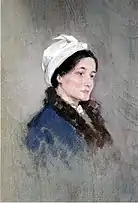 Maria Dáncs din Chiuruș, soția lui Nicolae Grigorescu, portret de Nicolae Grigorescu