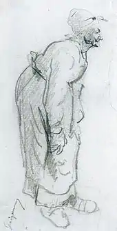 Studiu la Bătrână cu gâștele