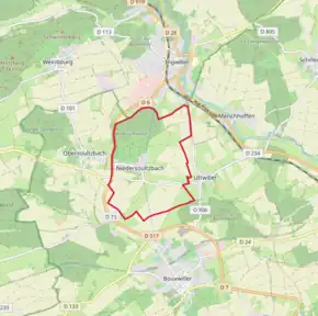 Poziția localității Niedersoultzbach