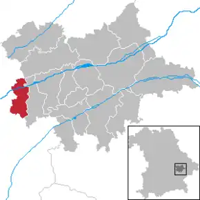 Poziția localității Niederviehbach