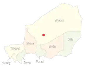 Poziția localității Agadez