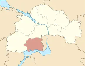 Poziția localității Raionul Nikopol, Dnipropetrovsk