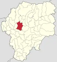 Localizarea în cadrul județului