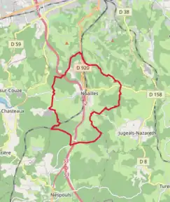 Poziția localității Noailles