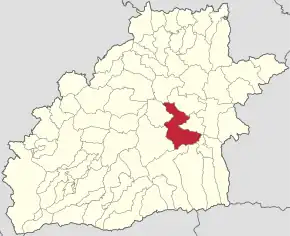 Localizare în cadrul județului