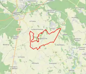 Poziția localității Nogent-le-Sec