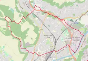 Poziția localității Nogent-sur-Oise