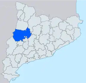 Poziția localității Noguera