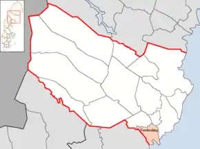 Localizarea comunei în cadrul comitatului