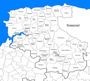 Poziția localității North Devon