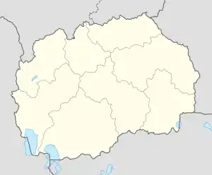 Skopje se află în Macedonia de Nord