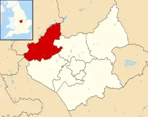 Poziția localității North West Leicestershire