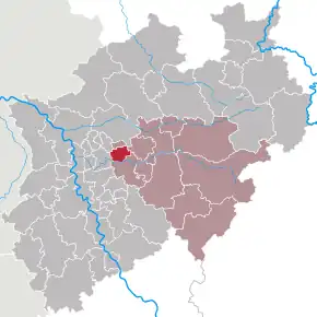 Poziția localității Bochum