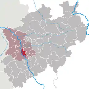 Poziția localității Düsseldorf