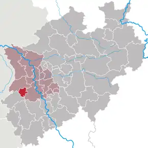 Poziția localității Mönchengladbach