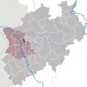 Poziția localității Oberhausen
