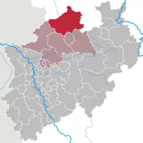 Poziția regiunii Districtul Steinfurt  (Steinfurt)