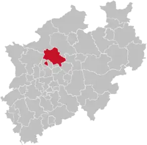 Poziția regiunii Districtul Recklinghausen