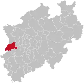 Poziția regiunii Viersen