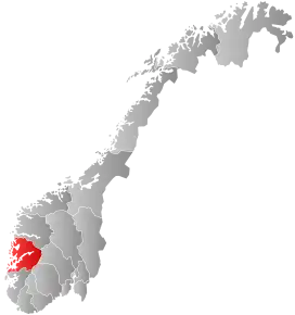 Poziția localității Hordaland