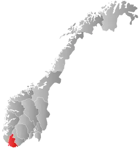 Poziția localității Vest-Agder