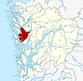 Poziția localității Bergen