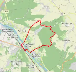 Poziția localității Notre-Dame-de-l'Isle