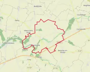 Poziția localității Nottonville