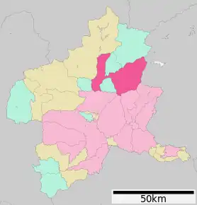 Poziția localității Numata, Gunma