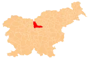 Poziția localității Kamnik