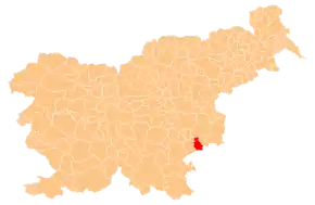 Poziția localității Comuna Kostanjevica na Krki