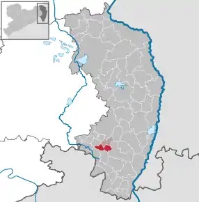 Poziția  Obercunnersdorf pe harta districtului Görlitz