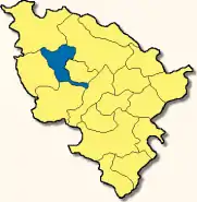 Poziția  Oberhausen pe harta districtului Neuburg-Schrobenhausen