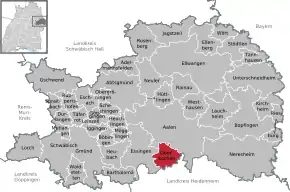 Poziția localității Oberkochen