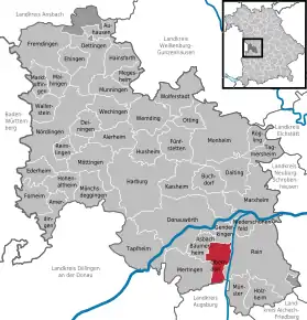 Poziția localității Oberndorf am Lech