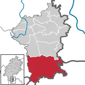 Poziția localității Oberzent