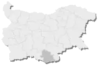 Harta regiunii Kărgeali în cadrul Bulgariei