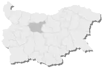 Harta regiunii Loveci în cadrul Bulgariei