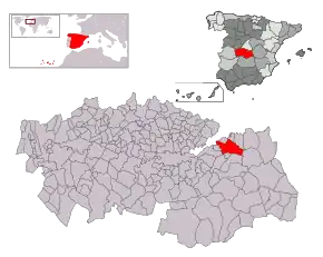 Poziția localității Ocaña