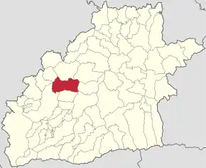 Localizarea în cadrul județului