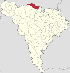 Localizare în cadrul județului