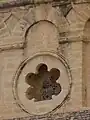 Oculus lobat la baza unui dom al Marii Moschei din Kairouan, Tunisia.