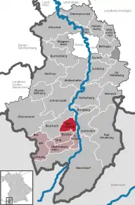 Poziția  Ofterschwang pe harta districtului Oberallgäu