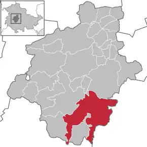 Poziția localității Ohrdruf